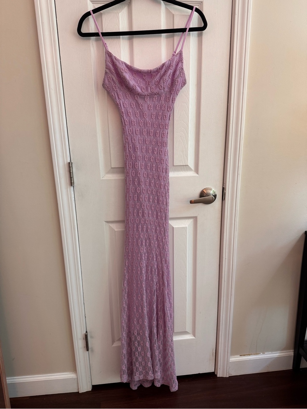 BARDOT Adoni Mesh Maxi Dress Lavender Lilac Size XS - Picture 2 of 7